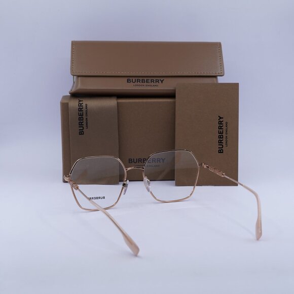 Burberry BE1381 1337 Geometric Eyeglasses 54mm – Rose Gold - Picture 7 of 11